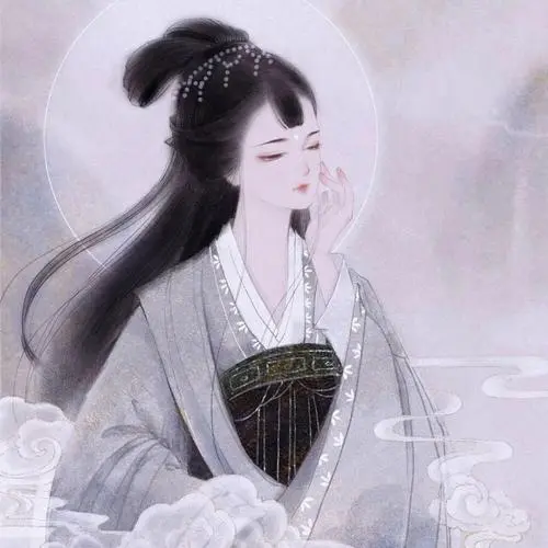 手绘女头像